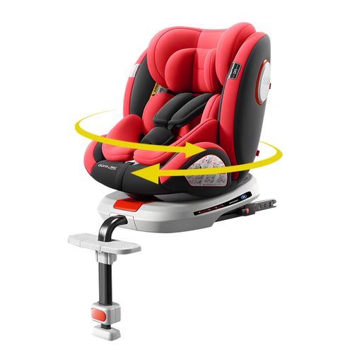 HZDMJ チャイルドシート 360度 回転式 ISOFIX対応 成長に合わせて使える 新生児から12歳頃 (0-36KG) シートベルト固定 ジュニアシート ベビーシート 乗り降りらくらく サンシェード付き ヘッド…