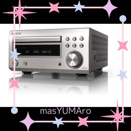 オーディオ機器 DENON RCD-M41 ミニコンポ シルバー 電源ケーブル付き
