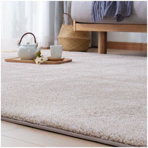 MARU LIVING ラグマット カーペット 1.5畳 厚手【全厚約26MM 踏み心地快適】 接触温感 冬用 シャギーラグ 厚手ラグ 絨毯 ふわっとした手触り 防音絨毯 じゅうたん オールシーズン対応 床暖房対…