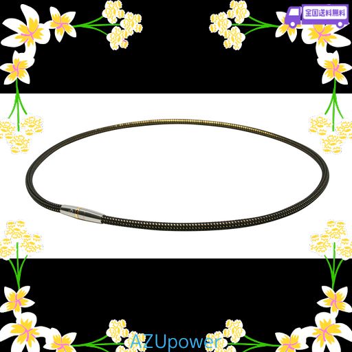 ファイテン ネックレス RAKUWA 磁気チタン メタルトップ ブラック/ゴールド 50CM【肩こり】【首こり】【 こり改善/緩和】【 肩こり解消グッズ】【 血行改善】