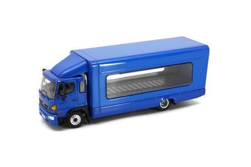 TINY CITY 1/64 日野 500 屋根付き積載車 (ブルー)