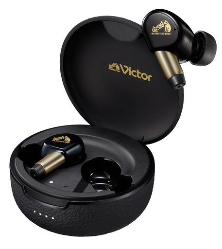 JVCケンウッド VICTOR WOOD MASTER ワイヤレスイヤホン BLUETOOTH VER.6.0 ノイズキャンセリング ハイレゾ マルチポイント マイク付き 合計31.5時間再生 ピアノブラック ウッドマスター