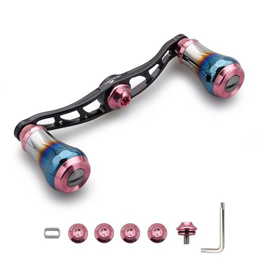 HEIGHTEN V2.0 90MM/105MM/115MM ベイト リール ハンドル シマノ(SHIMANO) ダイワ(DAIWA) アブガルシア(ABU) 通用 ベイトリール 用 航空アルミ製 AURORA SERIES (V2.0-90MM -