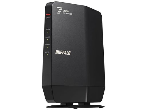 BUFFALO WI-FI 7(11BE)対応デュアルバンドWI-FIルーター 5764+688MBPS AIRSTATION WSR6500BE6P-BK [ブラック]