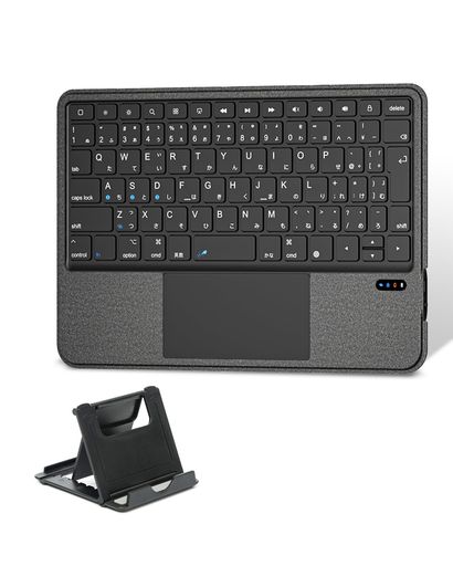 【業界革新版】SAIKOU IPAD BLUETOOTH キーボード ワイヤレス 日本語配列 大型タッチパッド搭載 無線 静音 薄型 スタンド付き IPAD 10世代 11世代 MINI A16キーボード 3台IOSデバイス マルチペアリン…