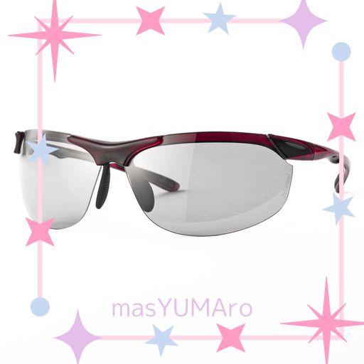 [E-FIT] スポーツサングラス レディース 偏光サングラス 紫外線カット UV400カット うすいレンズカラー クリアワイン/ブラック EF-S207H-C3