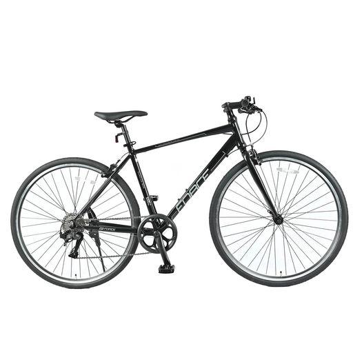 サギサカ クロスバイク アルミ 7段 FORCE CAROLINE 80C ブラック 折りたたみハンドル 初心者 カロリーネ