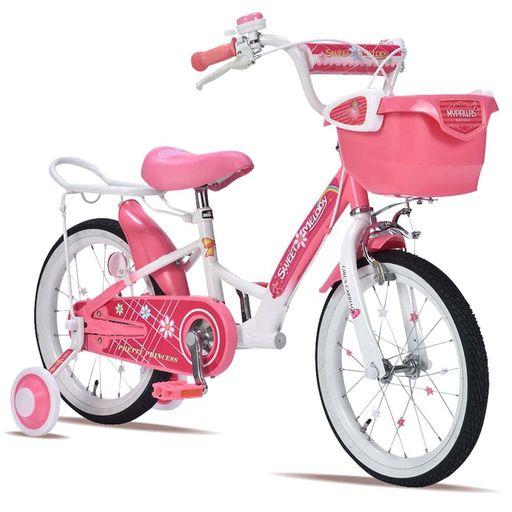 MYPALLAS(マイパラス) 子供用自転車16インチ・女の子用・可愛く楽しく乗れる! 補助輪&サポートキャリア付きで安心・安全!・新色登場・誕生日プレゼント・贈り物・女の子・キッズバイク MD-…