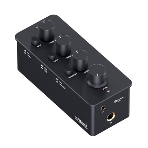 FOSI AUDIO SK01 ヘッドフォンアンプ イコライザー プリアンプ 充電式 ヘッドホンアンプ トーン制御 ラウドネス補償 エレクトリックギター用 ポータブル クラスA アナログアンプ 3.5MM/6.35MM端… 11,855円