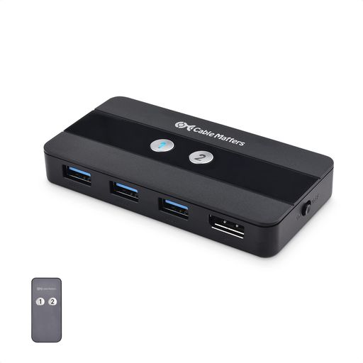 CABLE MATTERS USB 3.0 KVM 切替器 8K DISPLAYPORT 1.4 2台PC用