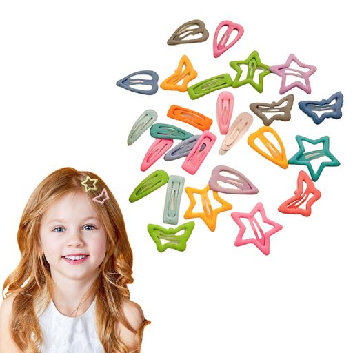 ヘアピン 子供 30点セット ベビー ヘアクリップ 星 可愛い カラフル 星