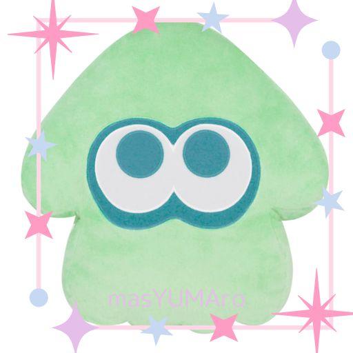 三英貿易 SPLATOON (スプラトゥーン)3 ALL STAR COLLECTION クッション イカ (ライトブルー) W33×D11×H34CM クッション