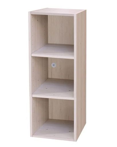 ニトリ(NITORI) Nクリック ディープ レギュラー 収納 本棚 棚 ラック 3段 ホワイトウォッシュ 8791516