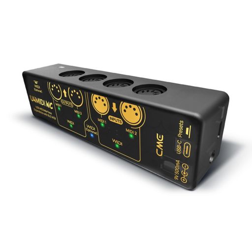 CME U4MIDI WC - ハイブリッド2イン2アウトMIDIインターフェース、ルーティング、フィルター、マッパー、オプションのWIDI BLUETOOTH MIDI、スタンドアロン9V電源モード - ギタリストやペダルボー…