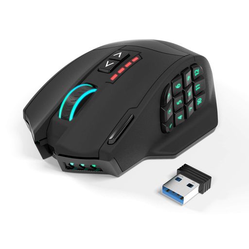 GAMSPEED MMO ゲーミング 無線 マウスラグフリー ワイヤレス