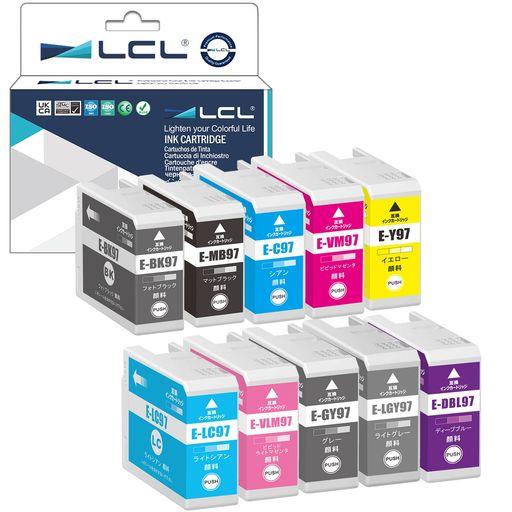 エプソン用 IC97 (BK/MB/C/VM/Y/LC/VLM/GY/LGY/DBL)【10色】【顔料】 最新 互換 インクカートリッジ 《ICチップ搭載・残量表示対応》 IC10CL97 インク 純正と併用可能 (対応機種: エプソン
