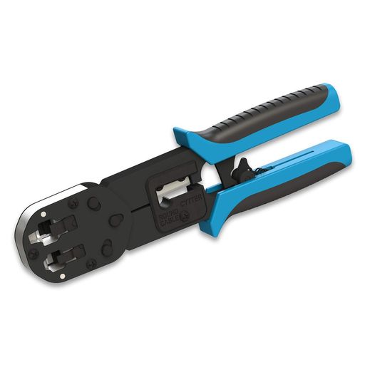 [LINKUP] CRIMPER TOOL CAT6 CAT5 5E RJ45 CABLE CRIMP AND TRIM EASY PASS THRU PLUGS | RJ 45 RJ12 & RJ11 ETHERNET LAN INTERNET