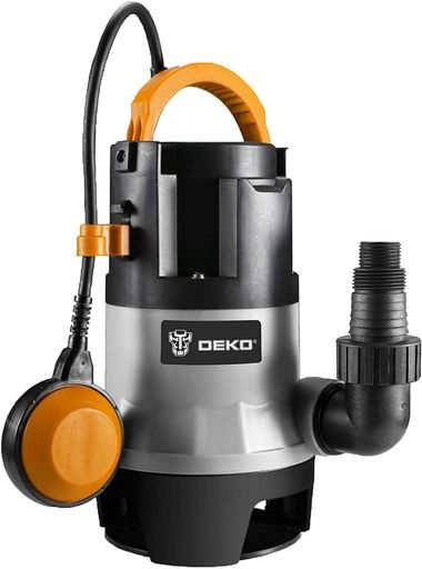 DEKOPRO 750W 水中ポンプ 底部入水式 排水ポンプ 浮きセンサー付き 汚水ポンプ 最大吐出量12500L/H 最大揚程8M 水中ポンプ 100V 50/60HZ兼用 家庭用 電動 水耕栽培 ウォーターポンプ プール 水族館…