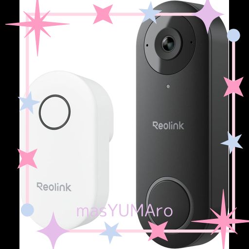 REOLINK ビデオドアベル ワイヤレス 500万画質 2.4/5GHZ WIFI 玄関チャイム付き 180°超広角 ビデオドアホン ALEXA対応 双方向音声 AI人体検知 プリモーション録画 検知エリア設定 遠隔監視 盗難防…