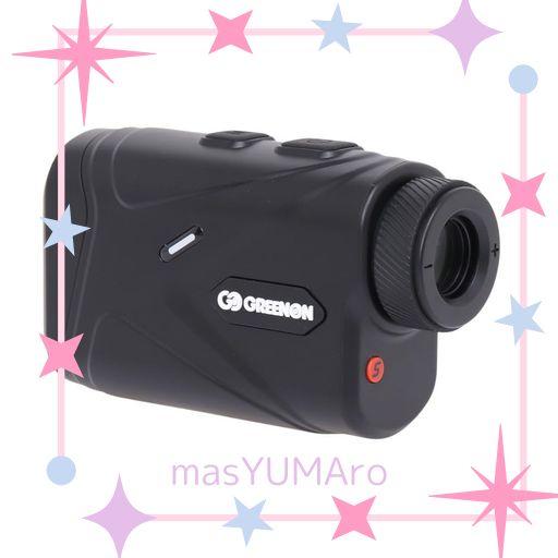 《赤緑2カラーOLED》GREENON(グリーンオン)LASER CADDIE GL04 レーザーキャディー レーザー距離計測器 (ブラック)
