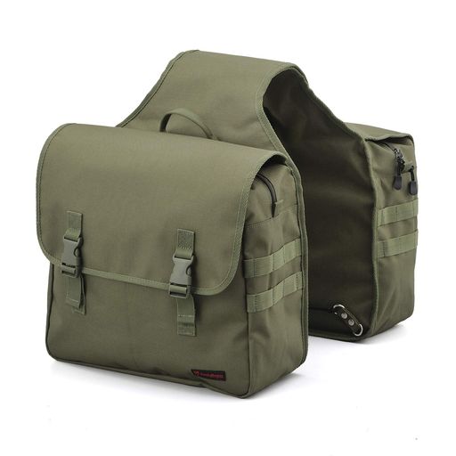 ヘンリービギンズ(HENLY BEGINS) デイトナ バイク サイドバッグ 15L+15L 振り分け サドルバッグMIL DHS-12 グリーン 99704