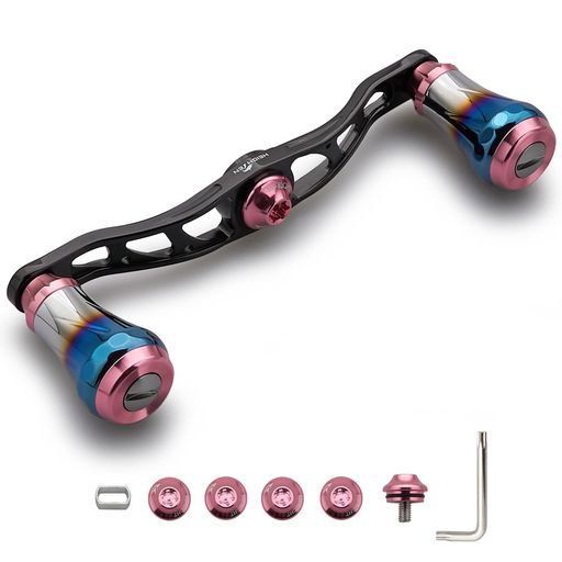 HEIGHTEN V2.0 90MM/105MM/115MM ベイト リール ハンドル シマノ(SHIMANO) ダイワ(DAIWA) アブガルシア(ABU) 通用 ベイトリール 用 航空アルミ製 AURORA SERIES (V2.0-105MM -