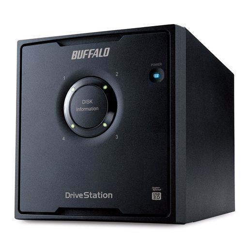 バッファロー BUFFALO RAID5対応 USB3.0用 外付けハードディスク 4ドライブモデル 8TB HD-QL8TU3/R5J 57,800円