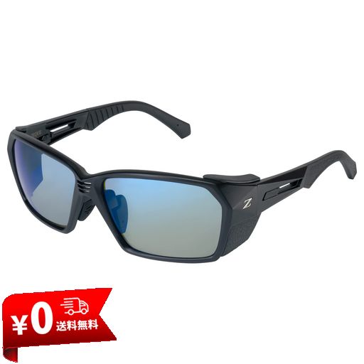 ZEQUE(ゼクー) 偏光サングラス LOOF(ルーフ) F-2040 マットブラック TRUEVIEW SPORTS/ BLUE MIRROR