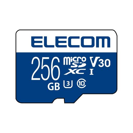 エレコム MICROSDXCカード データ復旧サービス付 ビデオスピードクラス対応 UHS-I U3 80MB S 256GB MF-MS256GU13V3R