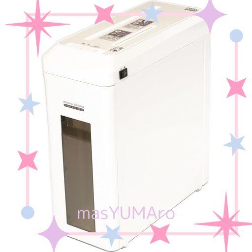 ナカバヤシ シュレッダー 家庭用 電動 CD・DVD スリムタイプ ホワイト NSE-702W