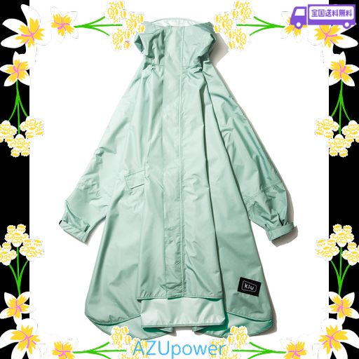 KIU【2024】キウ ニュースタンダード レインポンチョ RAIN PONCHO 豪雨対応 大雨 台風 防災 袖付き レインコート ポンチョ はっ水 防水 袖付き 収納袋 ポケット アウトドア フェス かわいい お…