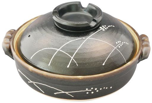 萬古焼 土鍋 (深鍋) 7号 2-3人用 麦秋 02265