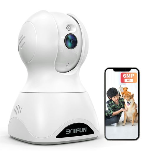 【 2025進化600万画素・2.4Gと5GWIFI強化】 ペットカメラ AI知能見守りカメラ 夜間撮影 防犯カメラ 室内 360°全方位監視 IPHONE対応 24時間録画 ネットワークカメラ ワイヤレス 超広角 遠隔スマホ
