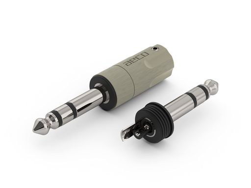 AECO TRS PLUG 6.3MM STEREO AT6-1231R, 1PCS/1SET, RHODIUM PLATING, VACUUM BAG