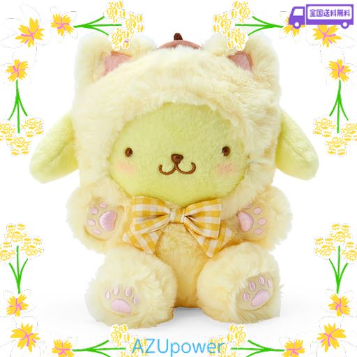 サンリオ(SANRIO) サンリオ 大好きネコネコシリーズ ぬいぐるみL ポムポムプリン プリン POMPOMPURIN 19×20×12.7CM キャラクター 918571 SANRIO