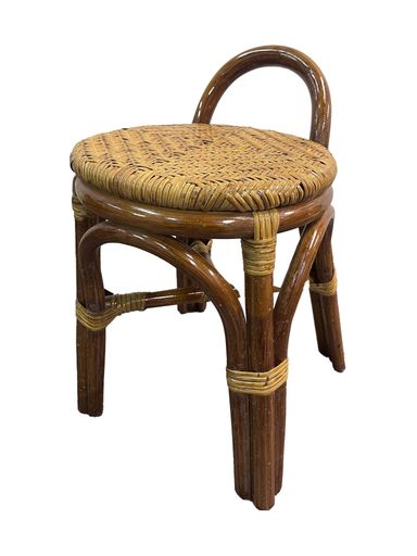 大竹産業 ラタンチェア 籐の椅子 カウンターチェア 木製 ブラウン 37X36X50CM 座面高さ40CM キッチンチェア 立ち作業チェア ラタンチェアBL-KH-40 8,279円