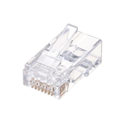 サンワサプライ RJ-45コネクタ(カテゴリ6、貫通型、単線・より線共用、100個入り) ADT-6RJKN-100