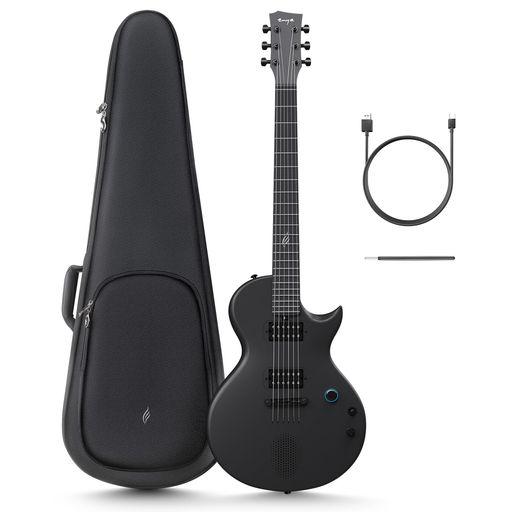 ENYA NOVA GO SONIC スマートエレキギター 初心者入門セット カーボンファイバー製 10Wスピーカー&マルチエフェクター内蔵 アプリで簡単操作 ブラック