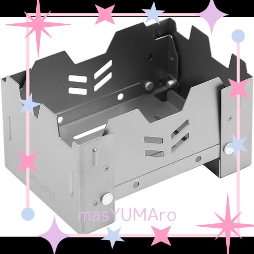 FIRE-MAPLE ポケットストーブ チタン 固形燃料 風防 超軽量 コンパクト アルコールストーブ コンロ 折りたたみ 携帯便利 ソロキャンプ 登山 アウトドア