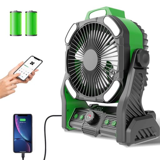 【2025新登場モデル】キャンプ 扇風機 アウトドア DCモーター 静音 5枚羽 コードレス 卓上扇風機 充電式 USB 小型 強風 360°角度調整 キャンプ扇風機 20000MAH 充電式 LEDライト付 調光調色 吊り… 4,613円