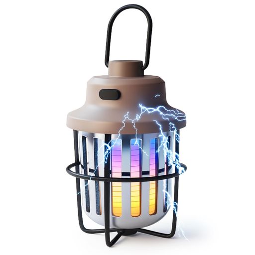 電撃殺虫器 蚊 虫取り ライト 炎ゆらぎ LED 防水 アウトドア ランタン USB 充電式