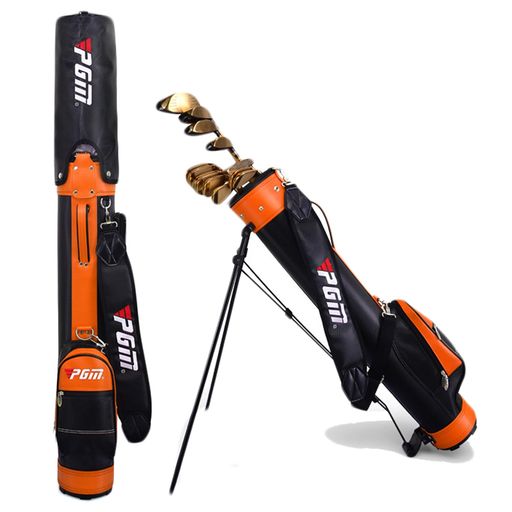 FMAFNLY ゴルフバッグ キャディバッグ スタンド ゴルフ セルフスタンド 9本収納 フードあり ゴルフバッグ 約2.55KG 軽量 小型 持ち運び容易 安定 防水 メンズ レディース オレンジ