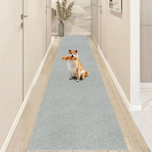 【AMAZON 限定ブランド】廊下カーペット 吸着 廊下敷き XIWEIYI ロングカーペット ズレない 洗える 撥水 おしゃれ カーペットタイプ TPR 防音 ラグ 無地 ペット 置くだけで吸着マット ロールマ…