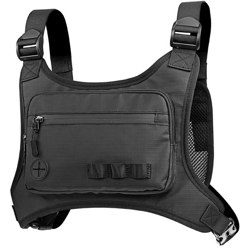 HANANA チェストバッグ メンズ ランニング ポーチ ウォーキング バッグ レディース 7.9インチまでIPAD MINI対応 スマホ 携帯収納 大容量 軽量 撥水加工 耐摩擦 通気性 4ポケット 男女兼用 イヤ…