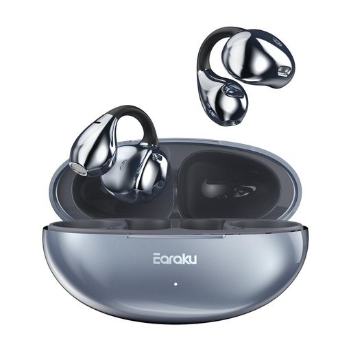【音質至上主義・アクセ感覚のイヤーカフ型】 EARAKU (イアラク) SOUNDCLIP ワイヤレスイヤホン オープンイヤー イヤホン イヤーカフ型 超軽量 耳を塞がない 耳挟み式 音漏れ無し 骨伝導の革…