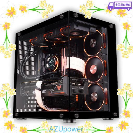 PCケース ミドルタワー ピラーレスPCケース TYPE-C高速