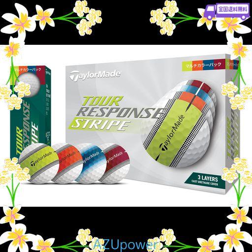 テーラーメイド(TAYLOR MADE) TMJ23 TOURRESPONSE STRIPE MULTI JPN 23 ツアーレスポンス ボール メンズ ゴルフボール