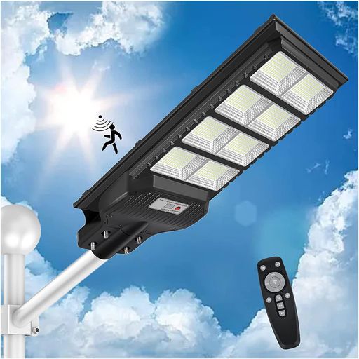 【2025耐久性新規アップグレード ・800LED】LED ソーラー街灯 屋外 800W 40000ルーメン 外灯 IP67防水 センサーライト 屋外 人感センサー 光センサー 防犯最適 LED街灯 屋外照明 夜間自動点灯 6V/300…