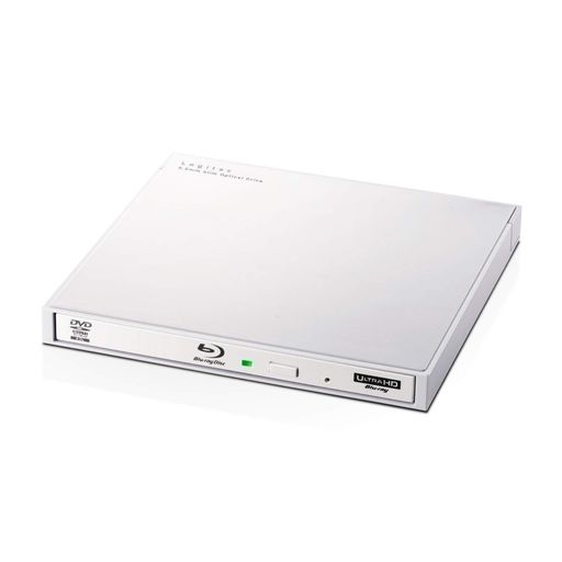 ロジテック 外付け ブルーレイドライブ USB3.2 GEN1(USB3.0) UHD BD対応 書込ソフトCYBERLINK POWER2GO付 ホワイト LBD-PWA6U3LWH