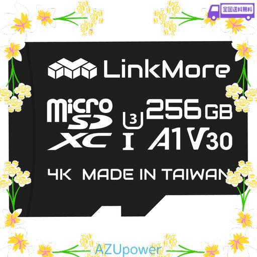 LINKMORE 256GB MICROSDXCカード U3 / A1 / V30 / SDアダプター付 (最大読込100MB/S)